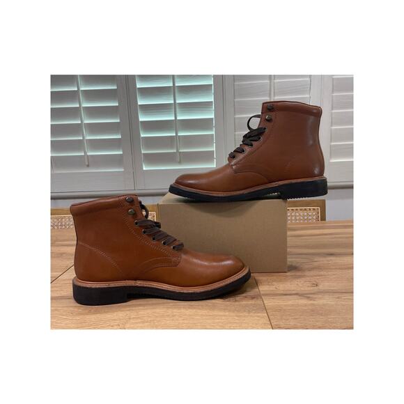 Frye Men's Gordon Lace Up Casual Boots Brown Soft Leather Size 10 NWOB Comfy - Picture 4 of 11